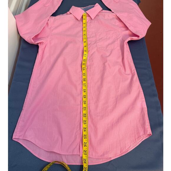 Class Club Fine Striped Long Sleeve Collared Button Up Shirt Color Pink/White 16 - Picture 6 of 8